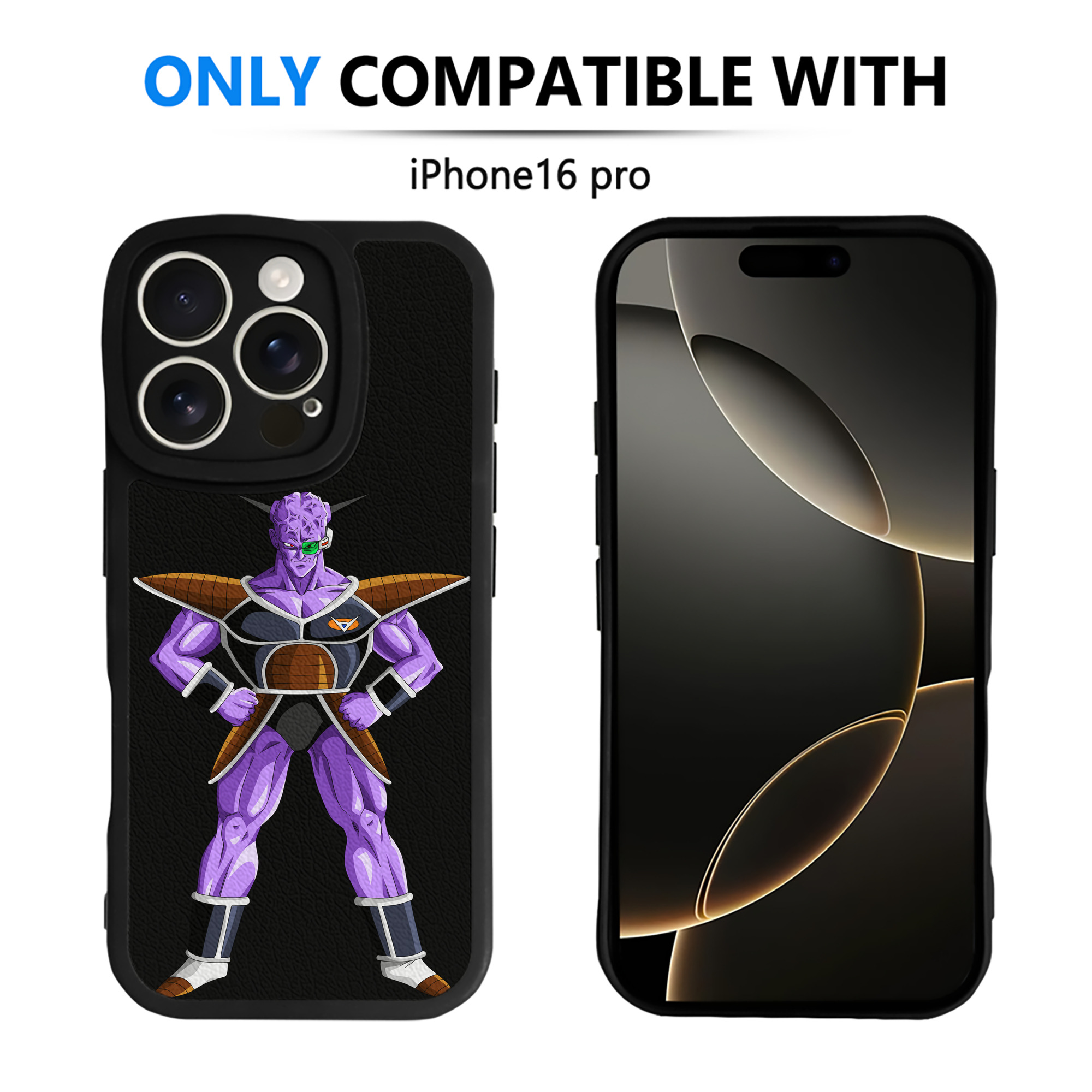 （画像用） ドラゴンボール DRAGON BALL 【iPhone 16シリーズ対応】シリコンスマホケース（レザー調） 材質：シリコン